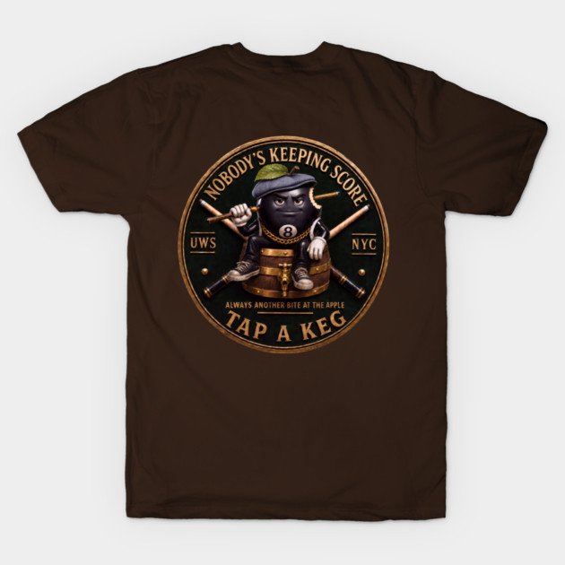Brown t-shirt back with the team crest